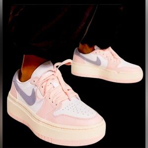 Nike Air Jordan 1 Elevate Low Womens Shoes Pink/Gray